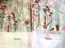 Load image into Gallery viewer, IN STOCK Secret Garden - Orange Embroidered Edge Veil