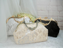 Load image into Gallery viewer, Vintage Wedding Handbag - Black