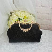 Load image into Gallery viewer, Vintage Wedding Handbag - Black