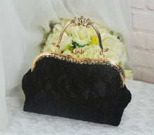 Load image into Gallery viewer, Vintage Wedding Handbag - Black