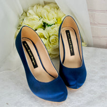 Load image into Gallery viewer, Classic Satin Round Toe Court Shoes