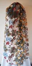 Load image into Gallery viewer, Embroidered Flower Floral Veil, Beautiful Wedding Veil with Embroidery