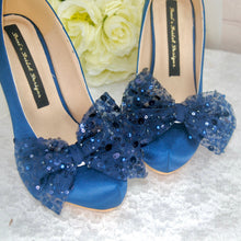 Load image into Gallery viewer, Shoe Bow Clips Sparkling Sequin Bridal Clip for Shoes