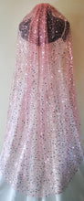 Load image into Gallery viewer, Coloured Luxury Beaded Bridal Veil Unique Sequin Veil with Comb - Other Colours