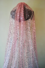 Load image into Gallery viewer, Coloured Luxury Beaded Bridal Veil Unique Sequin Veil with Comb - Other Colours