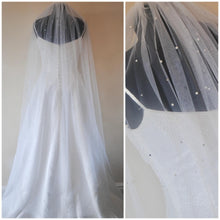 Load image into Gallery viewer, 150cm Pearl & Rhinestone Veil