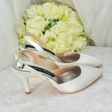 Load image into Gallery viewer, Ivory Slingback | 7cm Heel | Matching Bag