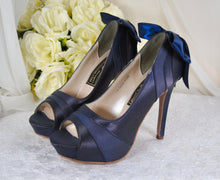 Load image into Gallery viewer, DARK NAVY Wedding Shoes Size UK4/US6.5