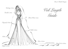 Load image into Gallery viewer, Rose Embroidered Lace Edge Bridal Veil