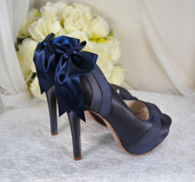 Load image into Gallery viewer, DARK NAVY Wedding Shoes Size UK4/US6.5
