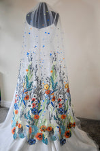 Load image into Gallery viewer, Floral Embroidered Wedding Veil - 120cm