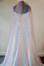 Load image into Gallery viewer, Rainbow Glitter Shooting Star Veil