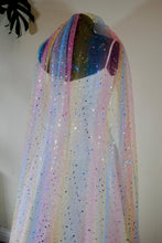 Load image into Gallery viewer, Rainbow Glitter Shooting Star Veil
