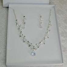 Load image into Gallery viewer, Delicate Bridal Jewellery Set | Wedding Crystal Necklace Jewellery Set
