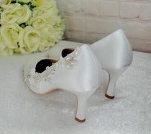 Load image into Gallery viewer, Flora - Floral Beading with Round Toe and 3 inch heel