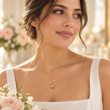 Load image into Gallery viewer, Personalised Rose Necklace – Bridesmaid Gift