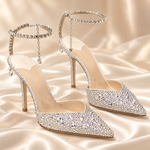 Load image into Gallery viewer, Serene Crystal Bridal Heels | Ombre Wedding Shoes