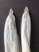 Load image into Gallery viewer, Wedding Cape with Crystal Detail