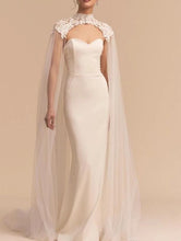 Load image into Gallery viewer, High Neck Lace Wedding Cape