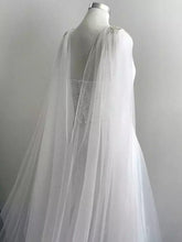 Load image into Gallery viewer, Wedding Cape with Crystal Detail
