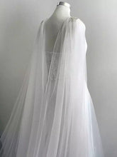 Load image into Gallery viewer, Wedding Cape with Crystal Detail