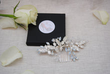 Load image into Gallery viewer, Opal Leaf Hair Comb