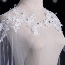 Load image into Gallery viewer, Floral Lace Wedding Cape