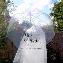 Load image into Gallery viewer, Personalised Clear Umbrella