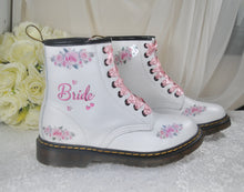 Load image into Gallery viewer, Personalised Bridal Combat Boots