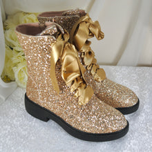 Load image into Gallery viewer, Glitter Combat Boots
