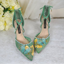 Load image into Gallery viewer, Sage Green Butterfly Shoes