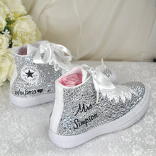 Load image into Gallery viewer, Personalised Wedding Converse (Crystal)
