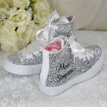 Load image into Gallery viewer, Personalised Wedding Converse (Crystal)