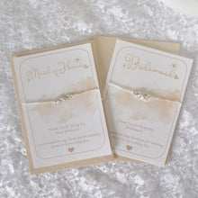 Load image into Gallery viewer, Gift Card with infinity Bracelet | Silver or Gold