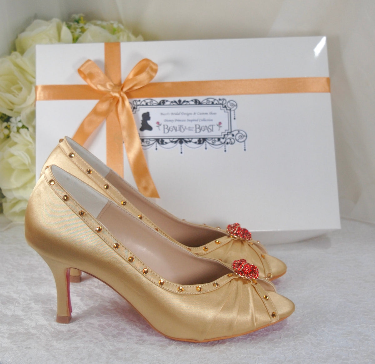 Beauty and the beast high best sale heel shoes