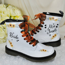 Load image into Gallery viewer, Personalised Bridal Combat Boots