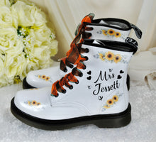 Load image into Gallery viewer, Personalised Bridal Combat Boots