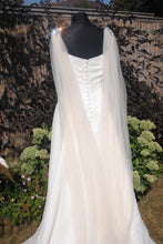 Load image into Gallery viewer, Wedding Cape with Crystal Appliqués