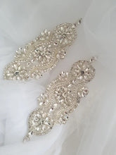 Load image into Gallery viewer, Wedding Cape with Crystal Detail