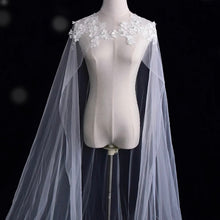 Load image into Gallery viewer, Floral Lace Wedding Cape