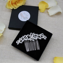 Load image into Gallery viewer, Decorative Silver Hair Comb