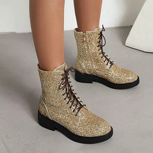 Load image into Gallery viewer, Glitter Combat Boots