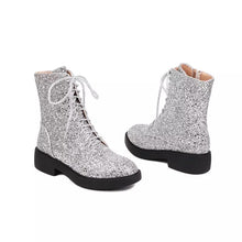 Load image into Gallery viewer, Glitter Combat Boots