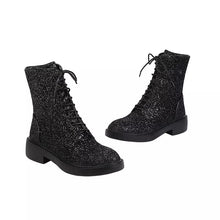 Load image into Gallery viewer, Glitter Combat Boots