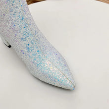 Load image into Gallery viewer, Glitter Block Heel Boots