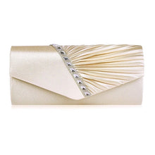 Load image into Gallery viewer, Bridal Satin Diamanté Clutch Bag | Various Colours