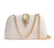 Load image into Gallery viewer, Evening Clutch Bag with Leaf Clasp Detail | Various Colours