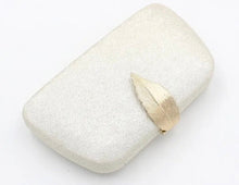 Load image into Gallery viewer, Evening Clutch Bag with Leaf Clasp Detail | Various Colours