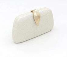 Load image into Gallery viewer, Evening Clutch Bag with Leaf Clasp Detail | Various Colours