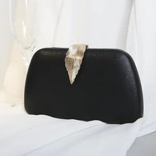 Load image into Gallery viewer, Evening Clutch Bag with Leaf Clasp Detail | Various Colours